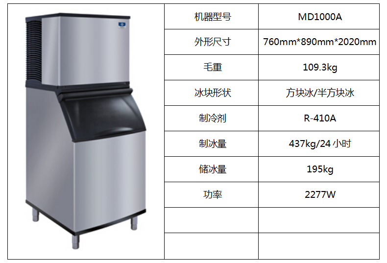 萬利多制冰機MD1000A